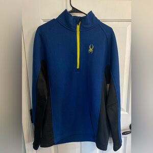 Spyder Men's Zip-Up jacket in Blue and Black